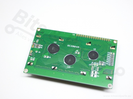 Display LCD HD44780 - 20x4 zwart op geel-groen met I2C interface